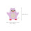 8Pièces Bain Enfants Cartoon Coton Accessoire 10