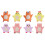 8Pièces Bain Enfants Cartoon Coton Accessoire 4