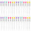 32Pièces Outils Silicone Souple Réutilisable Coloré 7