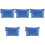 5Pièces Zippées Bleues En Tissu Pour Outils Et Documents 5