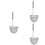 3Pièces Filtrage Argent Acier Cuisine 6