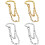 4Paires Boucles Clip Oreilles Stylées Colorées Pour 1