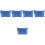 5Pièces Zippées Bleues En Tissu Pour Outils Et Documents 6