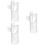 3Pièces Bec Flûte Transparent Nylon Compact Portable Pour Débutants 9