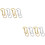 4Paires Boucles Clip Oreilles Stylées Colorées Pour 8
