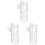 3Pièces Bec Flûte Transparent Nylon Compact Portable Pour Débutants 4
