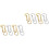 4Paires Boucles Clip Oreilles Stylées Colorées Pour 6