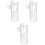 3Pièces Bec Flûte Transparent Nylon Compact Portable Pour Débutants 5