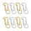 4Paires Boucles Clip Oreilles Stylées Colorées Pour 7