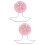 2Pièces Roue De Course Antidérapante Rose Pour Hamsters Gérbils 9