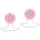 2Pièces Roue De Course Antidérapante Rose Pour Hamsters Gérbils 6