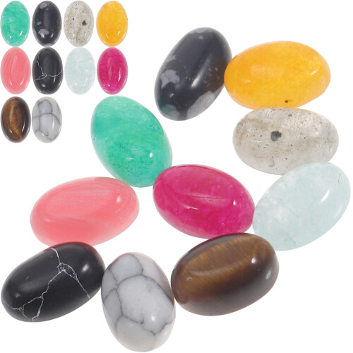 60Pièces Perles Cabochons Naturels Pour Décoration DIY 1