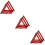 9Pièces Triangles De Route ABS Colorés 8