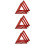 9Pièces Triangles De Route ABS Colorés 7