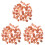 150Ensembles Attaches De Broche Compactes Or Rose Pour Usage Décoratif 2