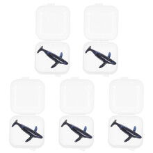 10Pièces Modèles Baleines Silicone 3D Multicolores Pour Décoration DIY