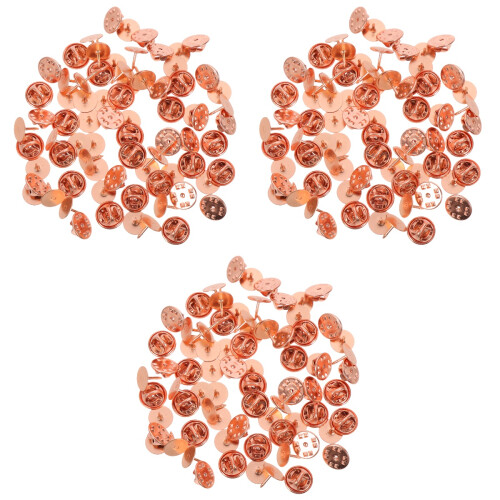 150Ensembles Attaches De Broche Compactes Or Rose Pour Usage Décoratif 2