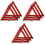 9Pièces Triangles De Route ABS Colorés 5