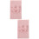 2Ensembles Lot De Swaddle Bébé Rose En Polyester Doux 8