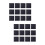 24Ensembles Patch Antidérapant Nylon Noir Pour Coins Bords 7