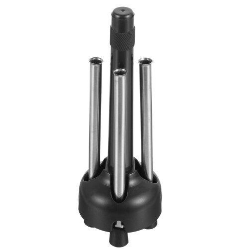 2Pièces Support Flûte Pliable Métal Noir Protection Feutre Stable 1