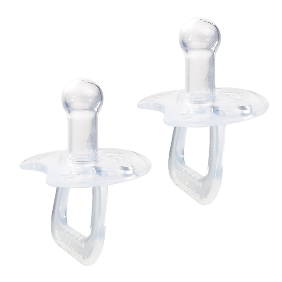 4Pcs Transparent Baby Pacifiers Silicone Infant Soothers Portable Artibetter