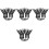 12Pcs Wear-Resistant Chin Straps Adjustable Black Nylon Plastic 5