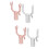 4Pcs Aluminum Alloy Clothes Rail Forks for Home Clothes Drying Pole 9