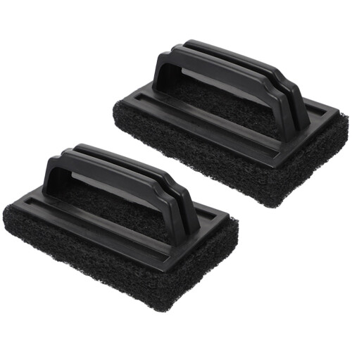 4Pcs Multi-Use Black Bbq Grill Brush with Non-Slip Handle PP Sponge 1