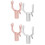 4Pcs Aluminum Alloy Clothes Rail Forks for Home Clothes Drying Pole 7
