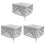 3Pcs Multi-Use Silver Oxford Cloth 3D Printer Protection Cover Durable 4