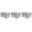 3Pcs Multi-Use Silver Oxford Cloth 3D Printer Protection Cover Durable 6