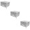 3Pcs Multi-Use Silver Oxford Cloth 3D Printer Protection Cover Durable 11