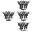 12Pcs Wear-Resistant Chin Straps Adjustable Black Nylon Plastic 8