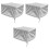 3Pcs Multi-Use Silver Oxford Cloth 3D Printer Protection Cover Durable 5