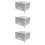3Pcs Multi-Use Silver Oxford Cloth 3D Printer Protection Cover Durable 10