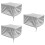 3Pcs Multi-Use Silver Oxford Cloth 3D Printer Protection Cover Durable 9