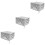 3Pcs Multi-Use Silver Oxford Cloth 3D Printer Protection Cover Durable 7