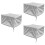 3Pcs Multi-Use Silver Oxford Cloth 3D Printer Protection Cover Durable 8
