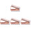 4Pcs Ergonomic Rose Gold Staple Puller Office Staple Remover 3