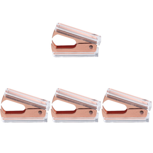 4Pcs Ergonomic Rose Gold Staple Puller Office Staple Remover 2