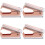 4Pcs Ergonomic Rose Gold Staple Puller Office Staple Remover 6