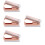 4Pcs Ergonomic Rose Gold Staple Puller Office Staple Remover 8