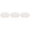 3Pcs Thickened Glass Tea Coasters Drink Cup Holders 6