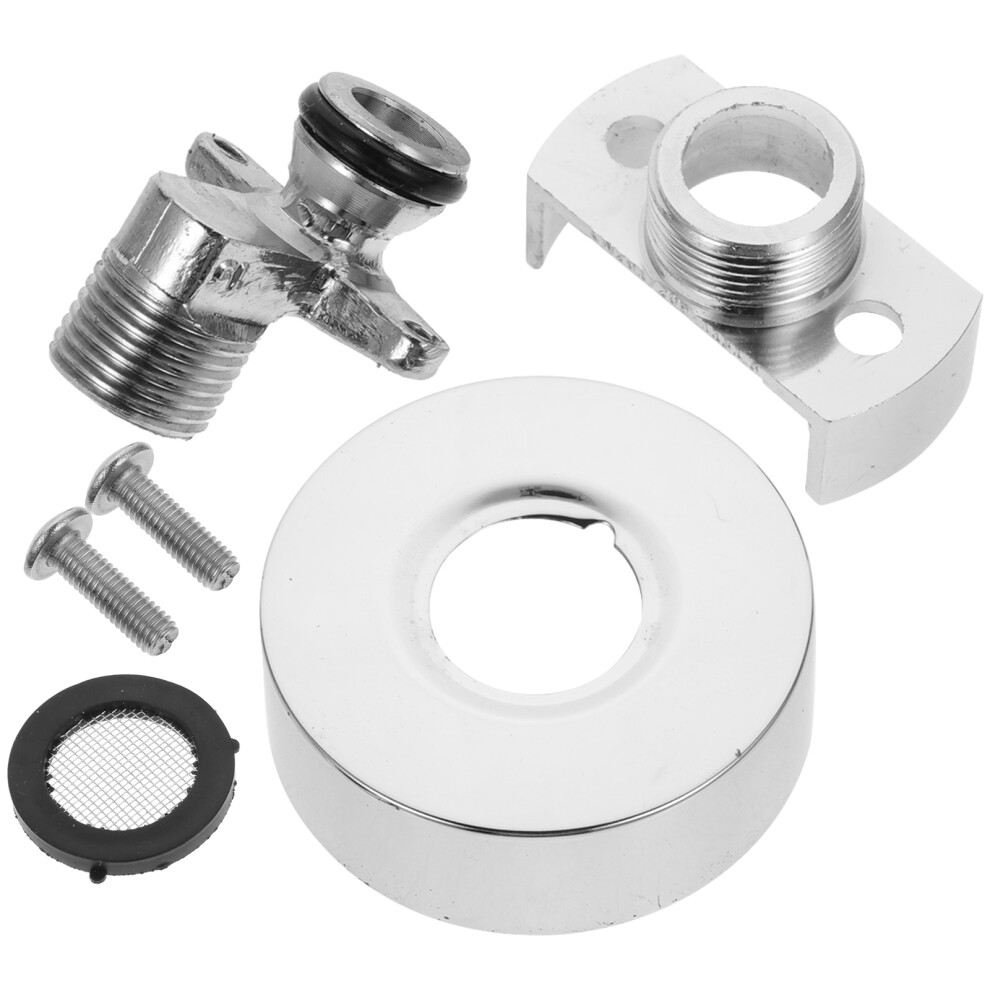 5Pcs Tub Spout Adapter Silver Adjustable Faucet Connector For Bathroom 3032364495731