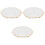 3Pcs Thickened Glass Tea Coasters Drink Cup Holders 5