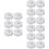 Portable Sweat Protectors White Adhesive Breathable Collar Pads 10