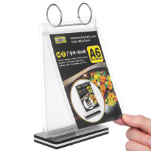 2Pcs Clear Desktop Menu Holder Stand for Shops and Advertising