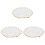 3Pcs Thickened Glass Tea Coasters Drink Cup Holders 4