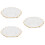 3Pcs Thickened Glass Tea Coasters Drink Cup Holders 9